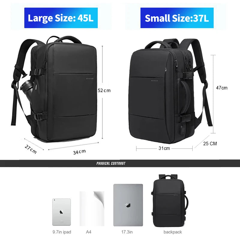 Men's Waterproof 17.3 in Laptop Backpack